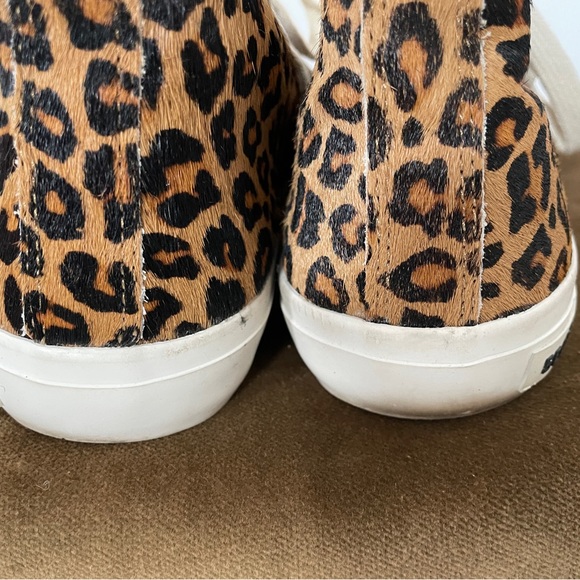 SeaVees Leopard Print Calf Skin Mid High Tops 8 - Picture 5 of 8